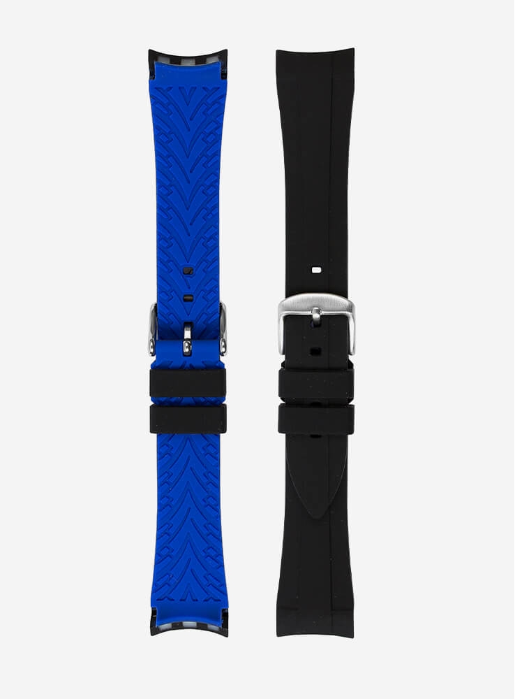 WATCHSTRAP COMPATIBLE ALSO FOR ROLEX GMT/OYSTER • ELITE SILICONE • 942