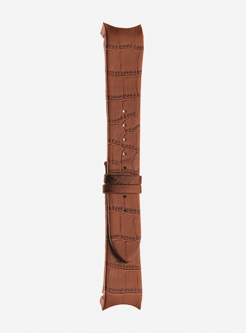Alligator grained calf leather watchstrap • Italian leather • 873
