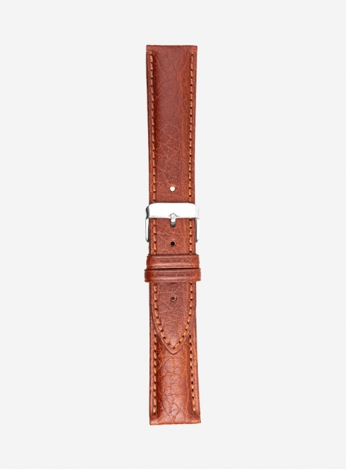 Bull grained calf leather watchstrap • Italian leather • 658