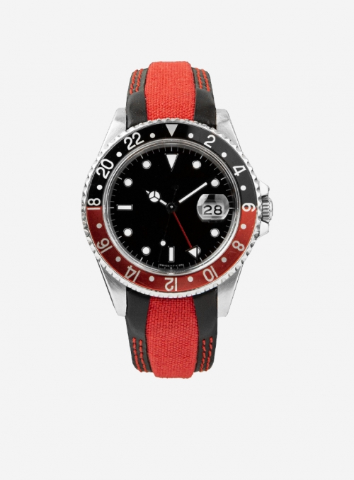 Watchstrap suitable also for Rolex GMT/OYSTER • Leather/cordura • 944