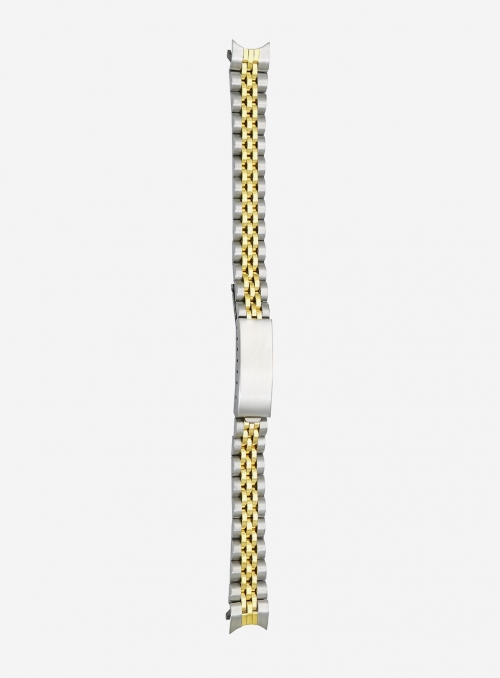 Two-tone gilded stainless steel wrapped watchband • DB508LG