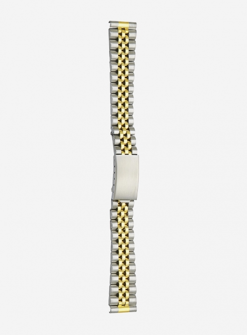Two-tone gilded stainless steel wrapped watchband • 41MG