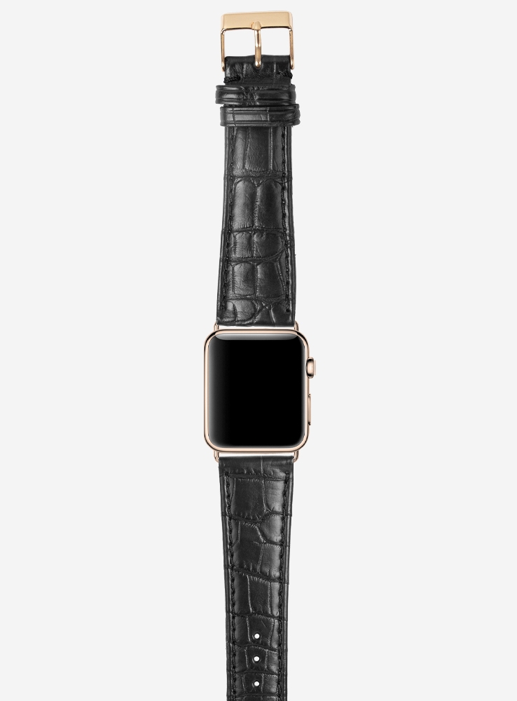 Mississippi • Matt genuine alligator watchstrap for Apple Watch - Cinturini  Poletto