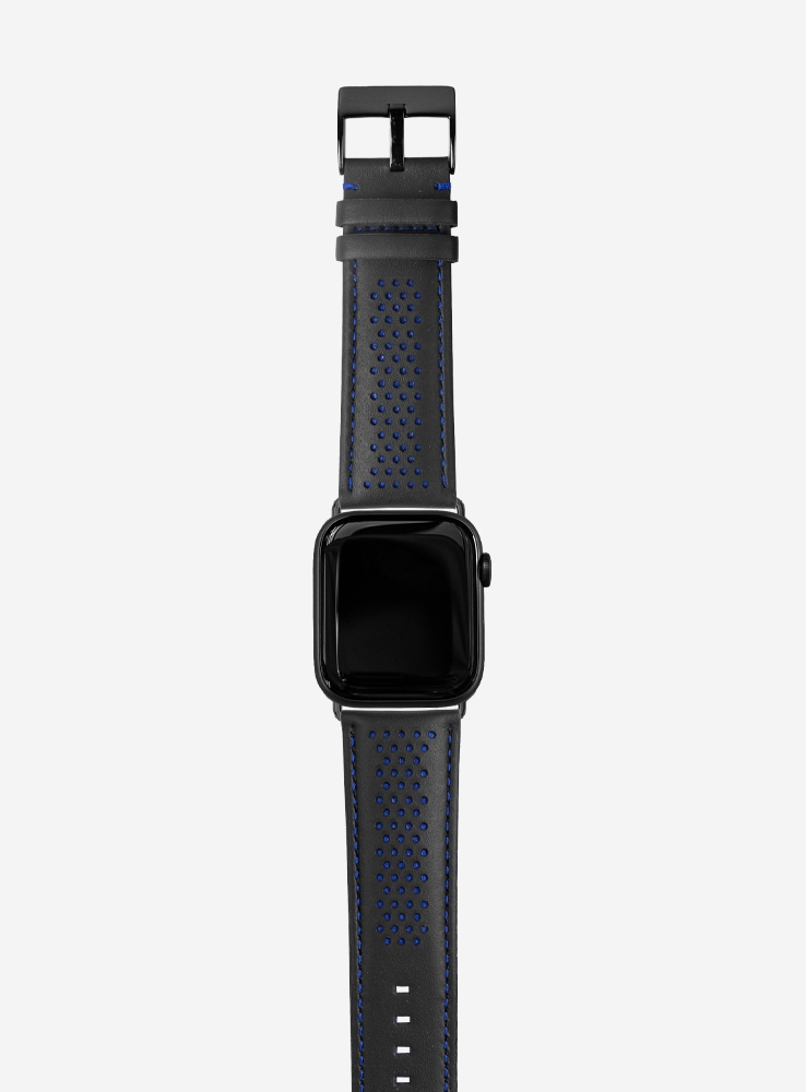 Diablo • Cosmos waterproof leather and Lorica® watchstrap for Apple Watch •  Italian Leather - Cinturini Poletto