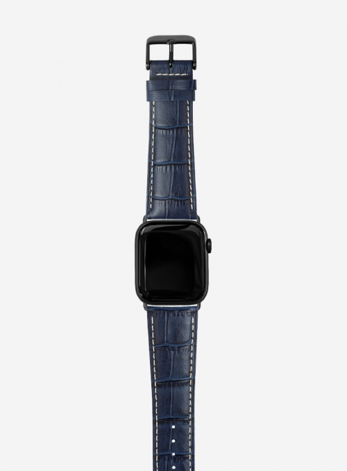Tropical • Matt tropical calf leather watchstrap for Apple Watch • Italian Leather