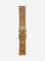 Antiqued alligator grain calf leather watchstrap • Italian leather • 683