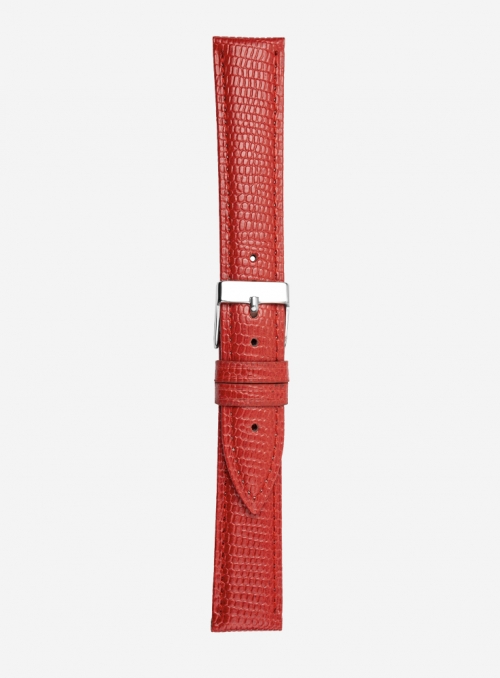 Lizard grain calf leather watchstrap • Italian leather • 692