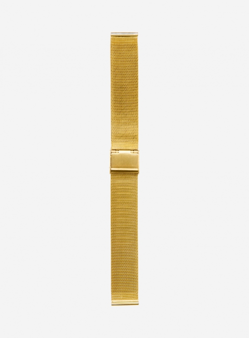 Cinturino in acciaio dorato maglia milano • 403P