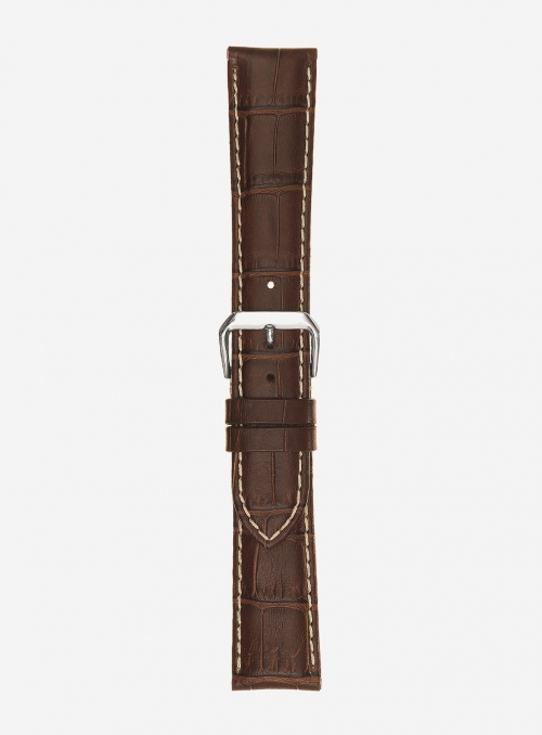 Matt tropical calf leather watchstrap • Italian leather • 474