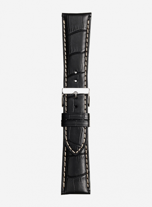 Matt tropical calf leather watchstrap • Italian leather • 438S