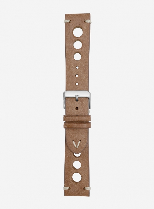 Vintage leather watchstrap • Italian leather • 675F