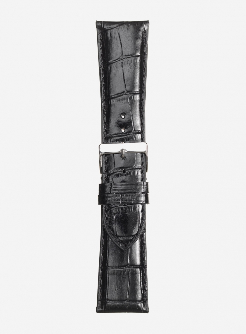 Glossy antigua calf leather watchstrap • Italian leather • 454S