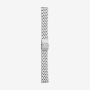119 Solid stainless steel bracelet with straight ends