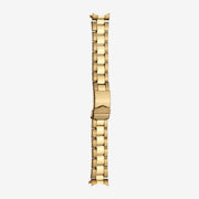 1900/P-C Plated stainless steel wrapped bracelet with curved ends