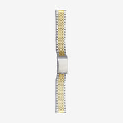 350MG Two tone wrapped stainless steel bracelet with straight ends