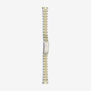 383MG Two tone Wrapped stainless steel bracelet with straight ends