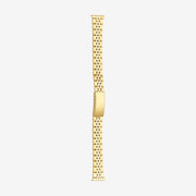 383/P 1 Micron plated stainless steel wrapped bracelet with straight ends