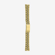 41/P 1 Micron plated wrapped stainless steel bracelet with straight ends