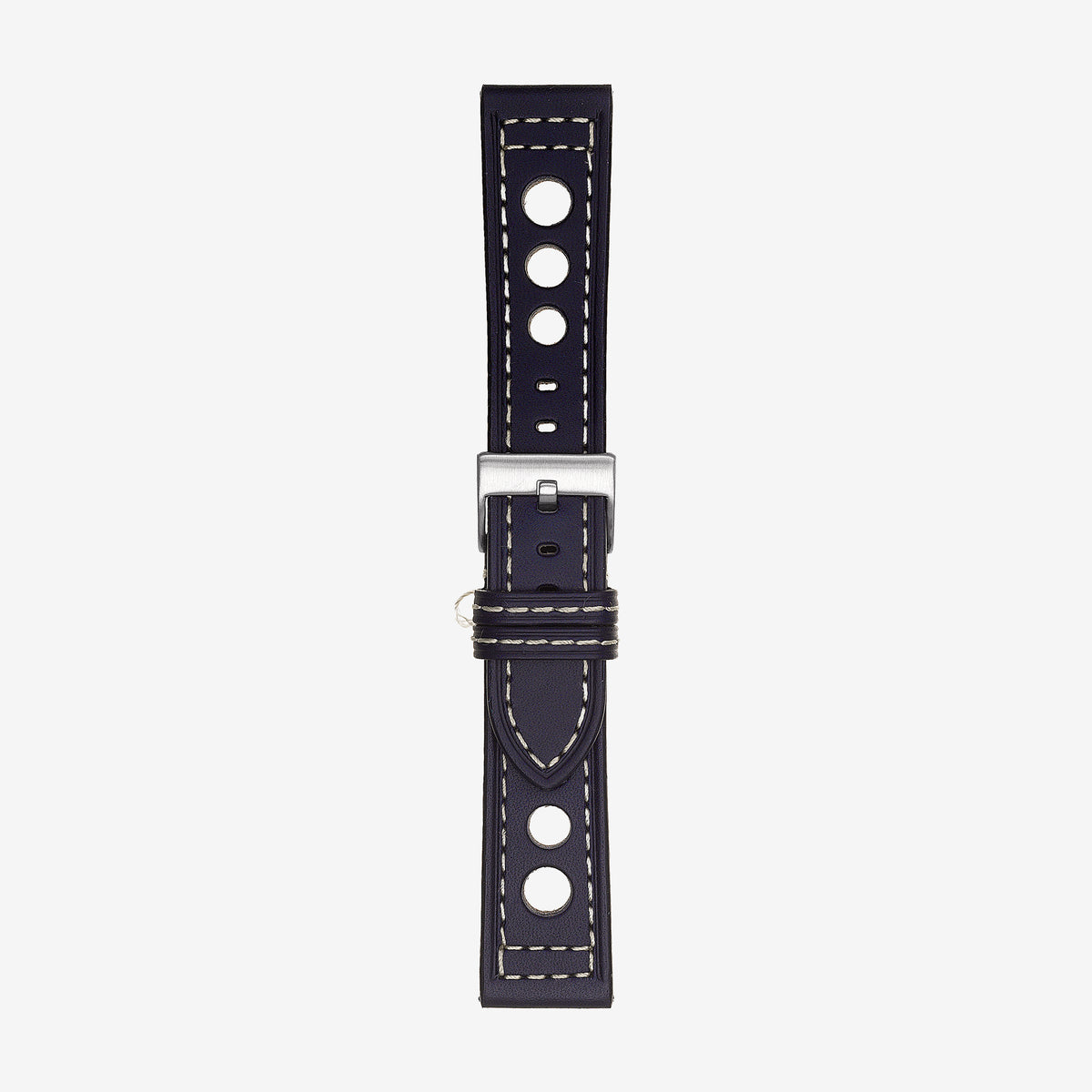 423/F Ascari, Cinturino vintage in cuoio con fori
