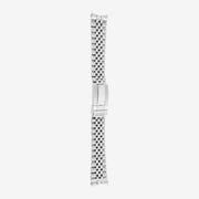 509 Solid stainless steel bracelet with curved ends