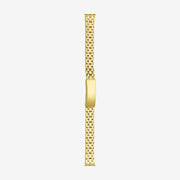 578MB/P 1 Micron plated stainless steel wrapped bracelet with straight ends