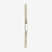 5823GD Two tone wrapped stainless steel bracelet with straight ends