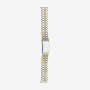 5823GU Two tone wrapped stainless steel bracelet with straight ends