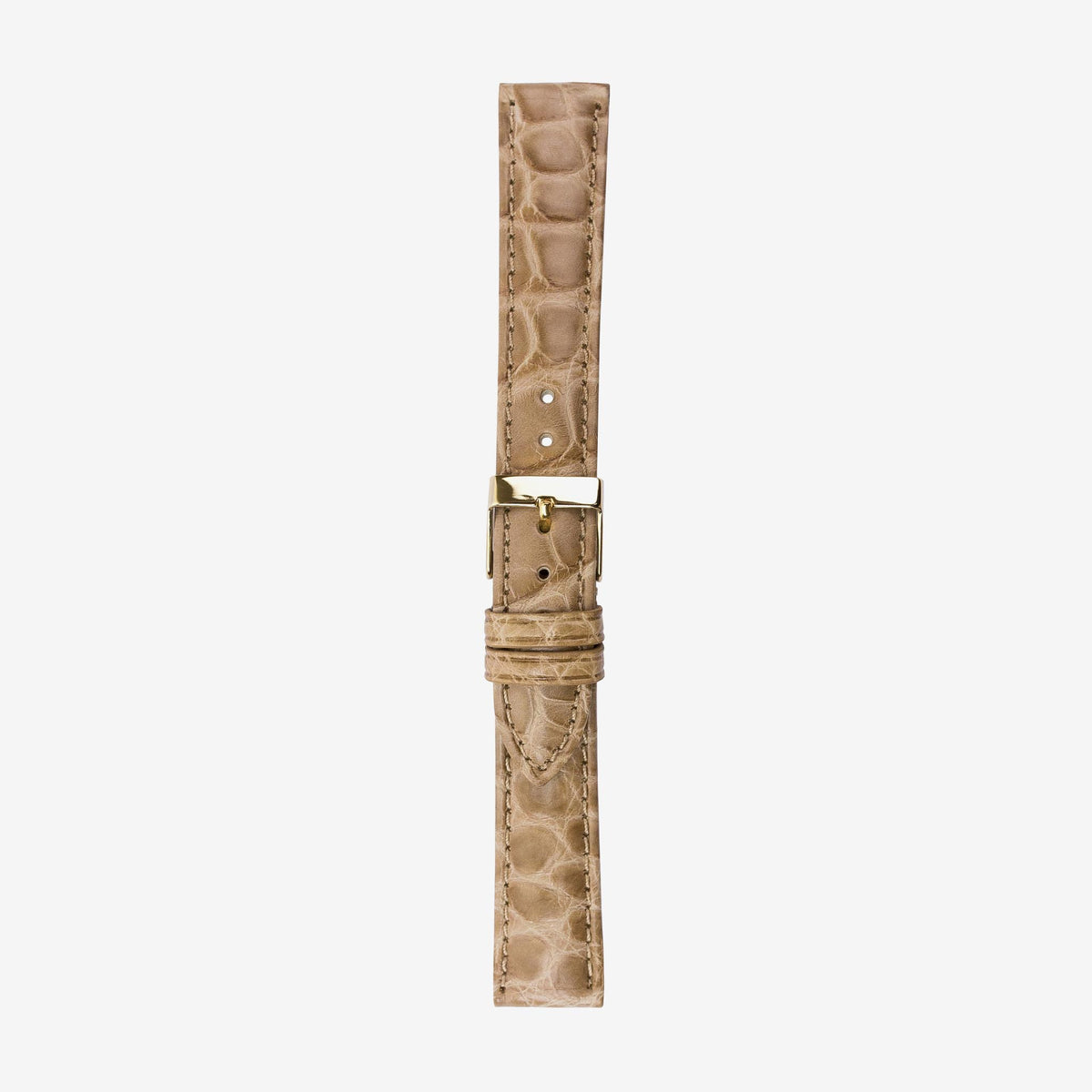 602/O Genuine matt crocodile watch strap
