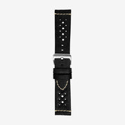 674/SH Graham, Cinturino in pelle vintage con fori piccoli