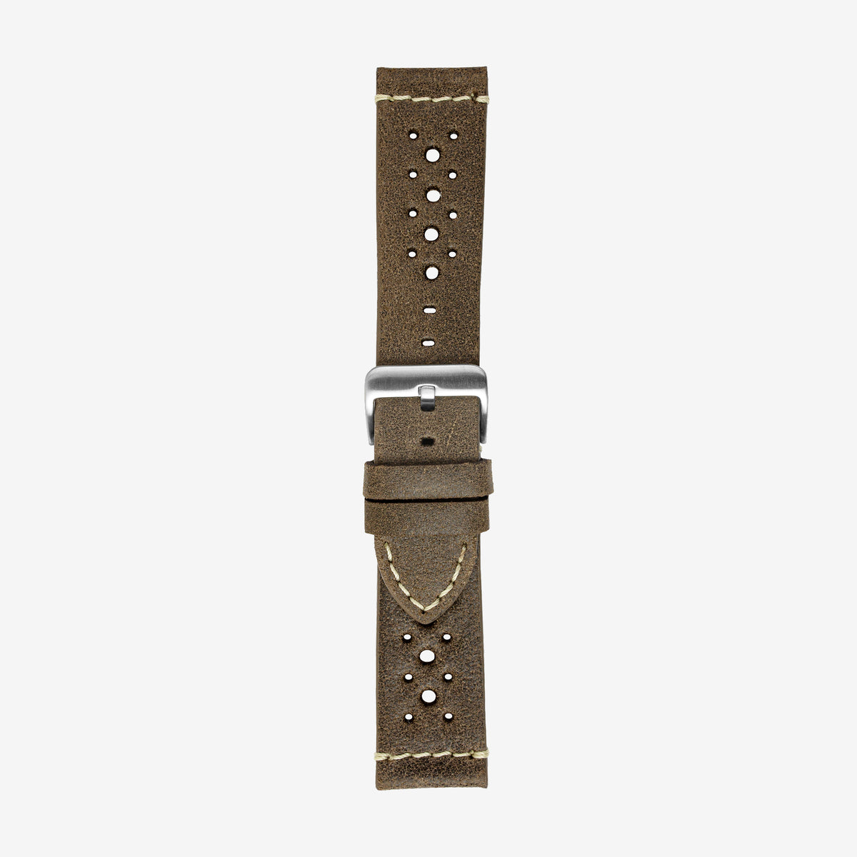 674/SH Graham, Cinturino in pelle vintage con fori piccoli