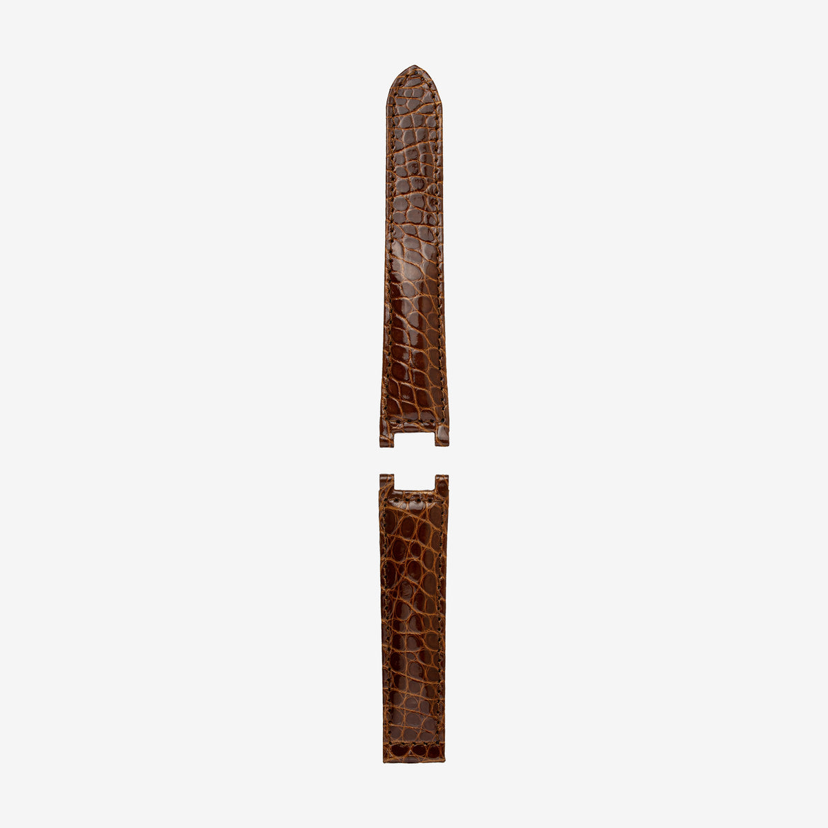 706 Cinturino in alligatore lucido (fianco) compatibile per Cartier Pasha
