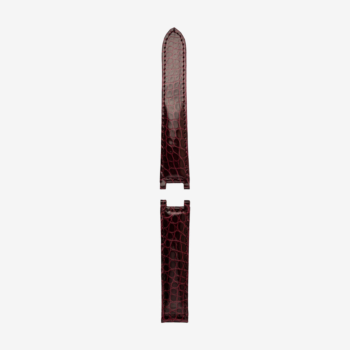 706 Cinturino in alligatore lucido (fianco) compatibile per Cartier Pasha
