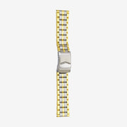 780MG Two tone semi-solid stainless steel bracelet