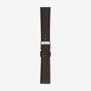 861 Diving, Carbon fiber grained leather watch strap