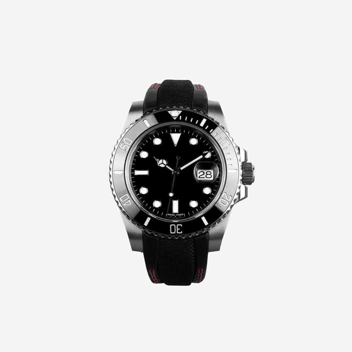940 Pequod, Cinturino in pelle e cordura compatibile anche per Rolex