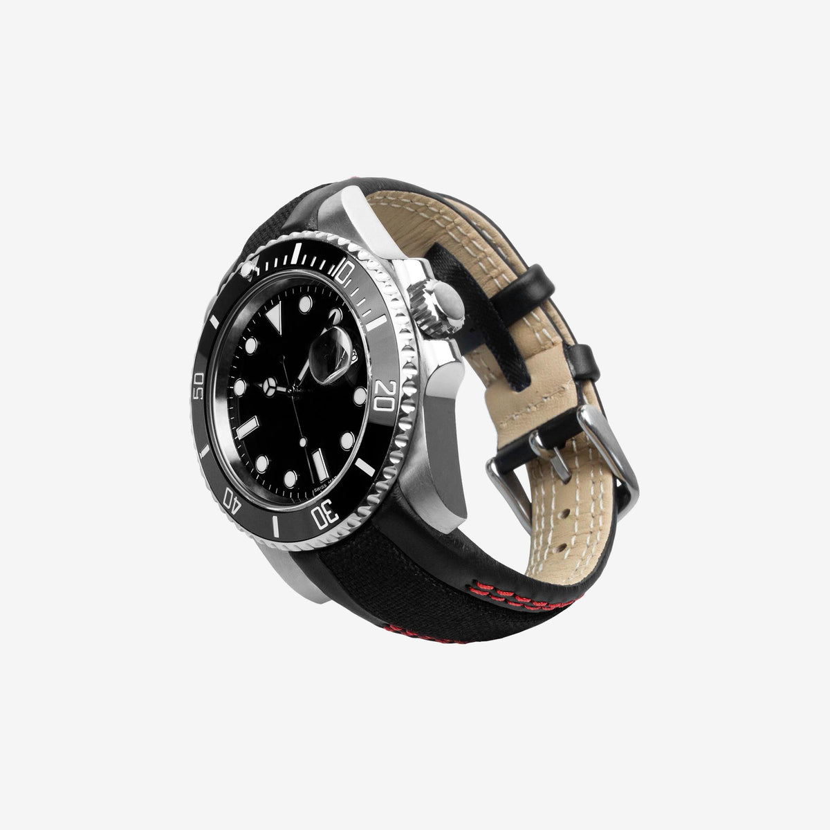943 Fram, Cinturino in pelle e cordura compatibile con Rolex