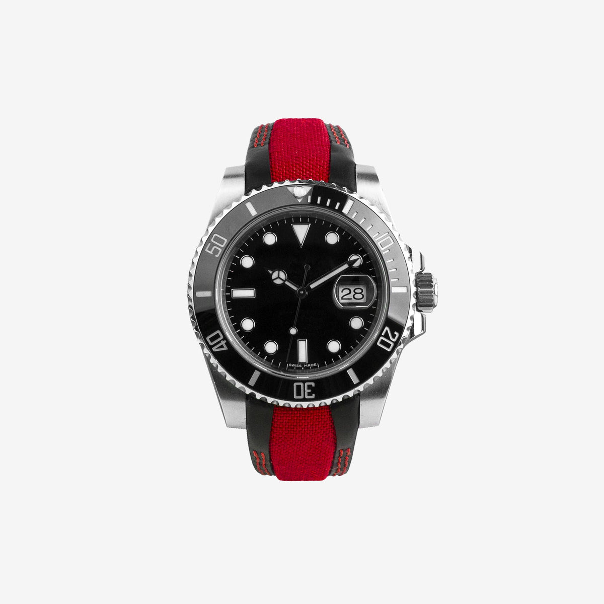 944 Marine, Cinturino in pelle e cordura compatibile per Rolex