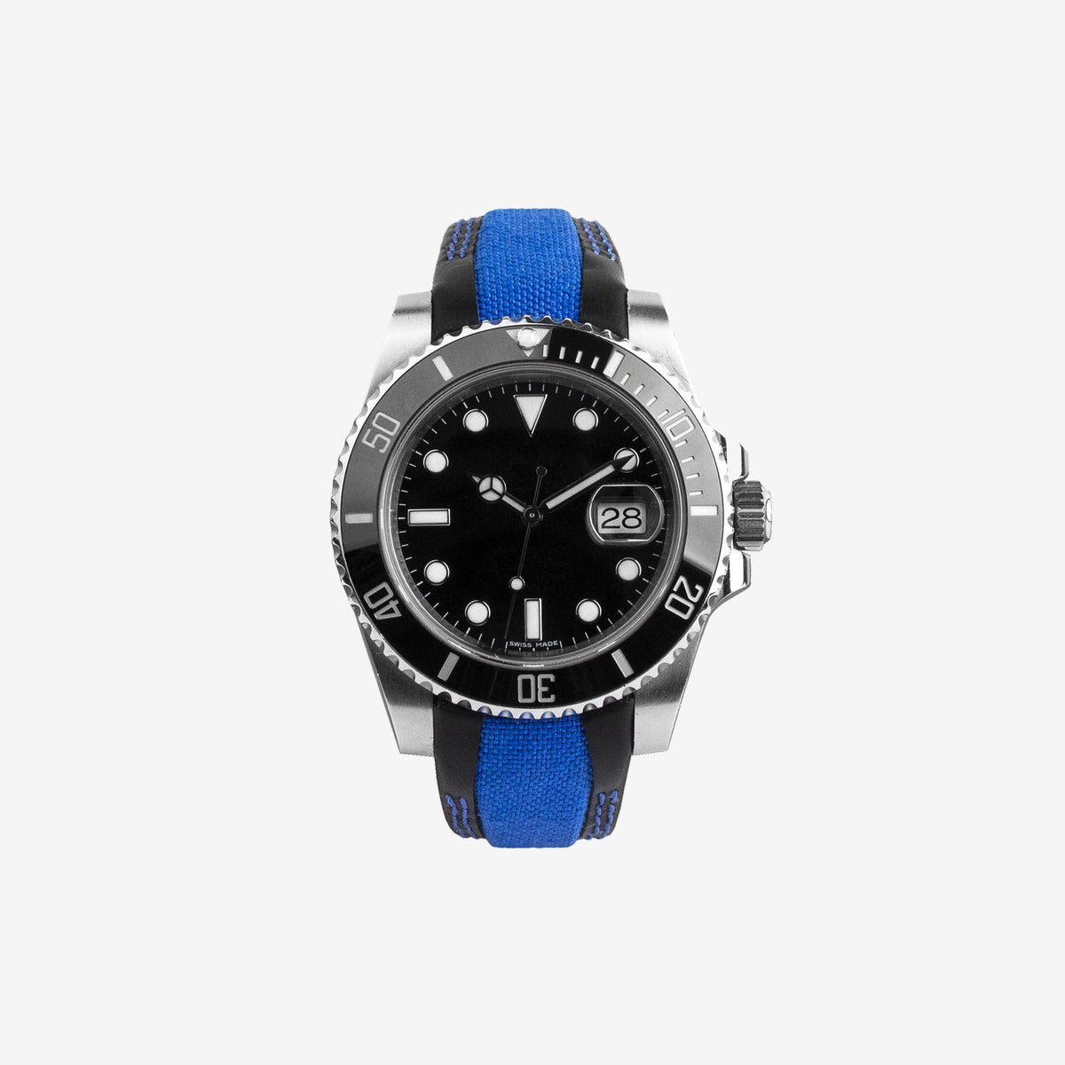 944 Marine, Cinturino in pelle e cordura compatibile per Rolex