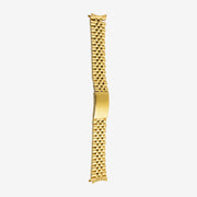 B5SG/P Plated stainless steel wrapped bracelet with curved ends