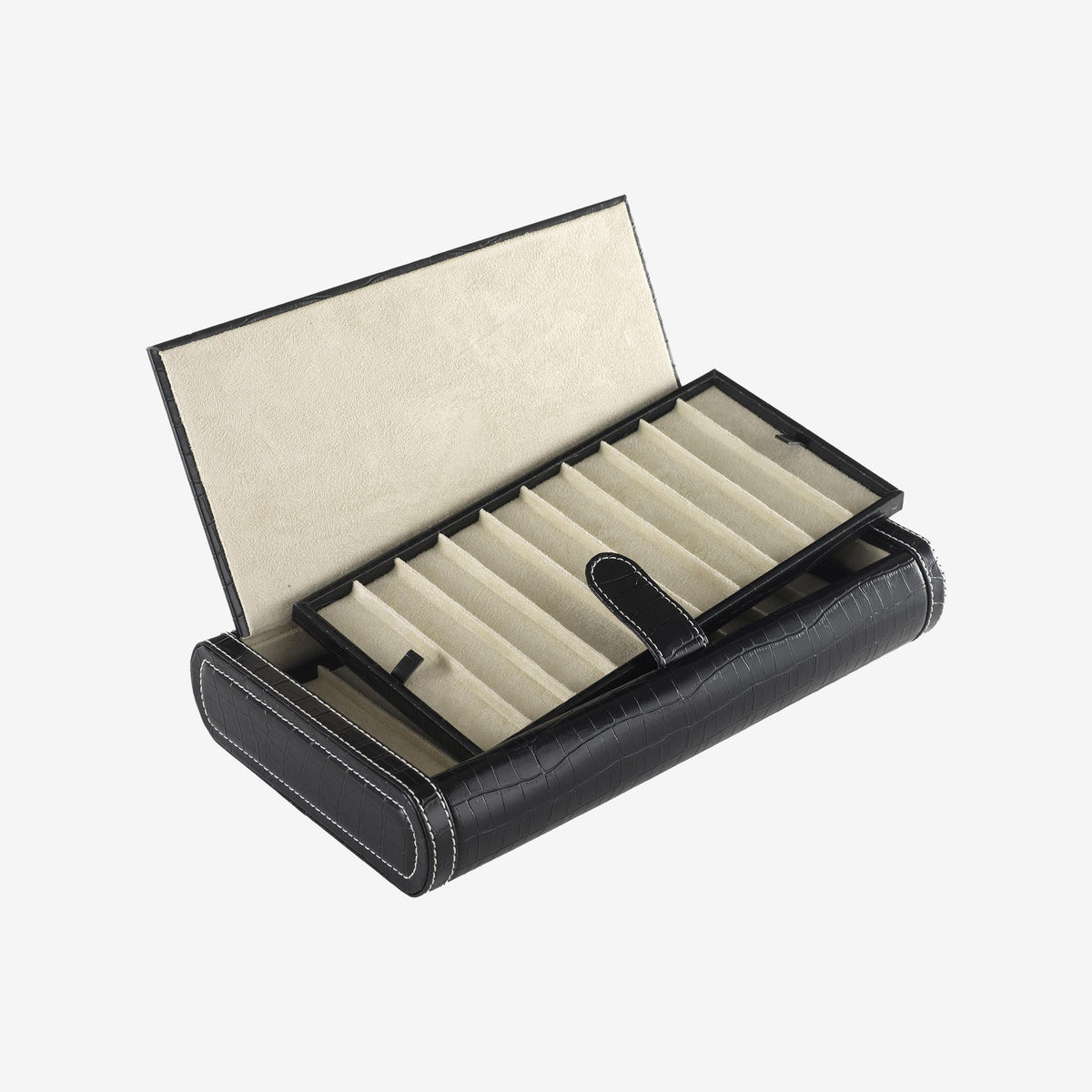 CV30S Scatola foderata in velluto beige per 30 cinturini